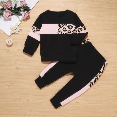 China QUICK DRY Baby Boy Solid Tracksuit Unisex Outfits Long Sleeve Top+Pant Set 2Pcs Clothes Kids Clothing for sale