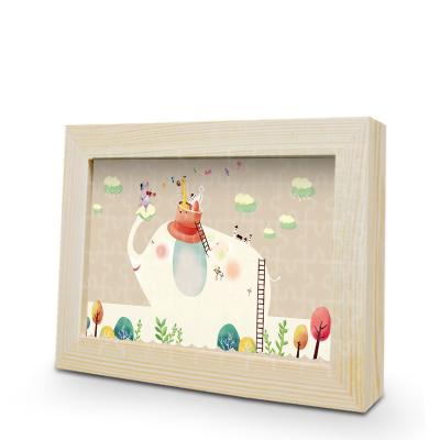 China High quality eco-friendly 60 pieces jifsaw puzzle toys for kids cartoon paper puzzle with photo frame for sale