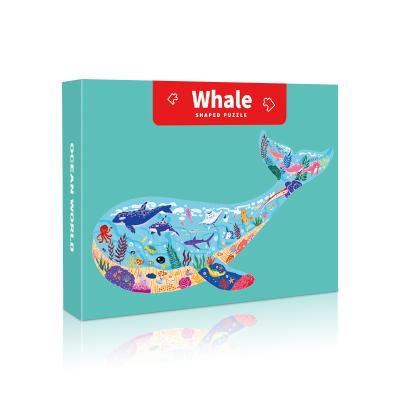 China Eco-friendly wholesale cartoon jigsaw puzzle for kids early educaitonal toys puzzle animal shape jigsaw puzzle for sale