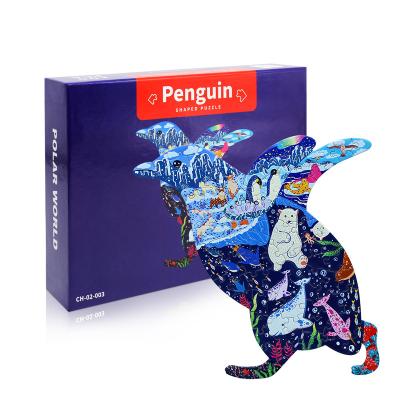 China Eco-Friendly Animal Jigsaw Shape Eco-Friendly Kids Jigsaw Puzzle For Kids Diy Toys Educational Jigsaw Puzzle for sale