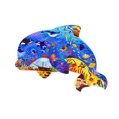 China Early Selling Eco-Friendly Hot Alien Jigsaw Rabbit Animal Kids Koala Dolphin Jigsaw Puzzle Toys Puzzle Cartoon for sale