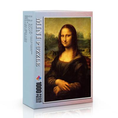 China Eco - Friendly Mona Lisa Jigsaw Puzzle 1000pcs Customized 1000 Adult Jigsaw Puzzle Custom for sale