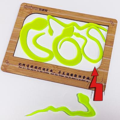 China Eco-friendly High Difficulty Brain Teaser Jigsaw Puzzle Games Five Snakes Puzzle Level 10 Mental Puzzle for sale