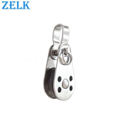 China Hotels Stainless Steel Pulley Nylon Pulley Block With Removable Pin And Toggle for sale