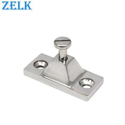 China 316Grade Marine Hardware Mirror Polished Stainless Steel Material Deck Mount Hinge for sale