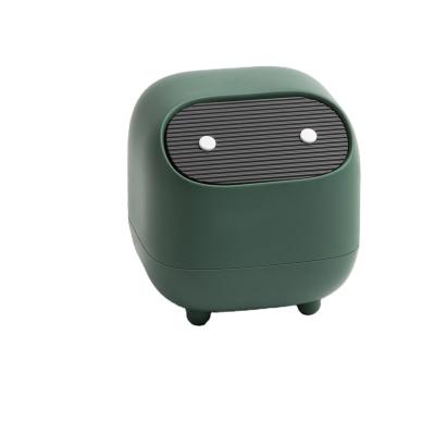 China Cute Independently Designed Viable Desktop Mini Double Trash Can Pressure Storage Bucket Bedroom Office Storage for sale