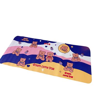 China Water Resistance Student Dormitory Mouse Pad Computer Keyboard Pad Table Mat Cute Cartoon Rabbit Table Mat for sale