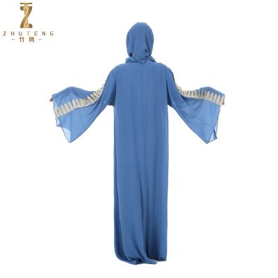 China OEM Custom Islamic Clothing Abaya Degisns Dress Women Muslim Abaya Party Wear Jubah Muslimah S-3XL for sale