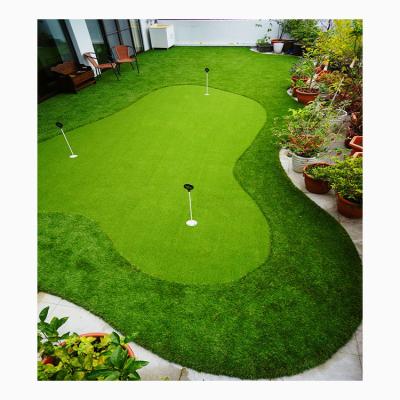 China exterior & 13mm A4 size sample golf INDOOR synthetic turf artificial green grass carpet for sale for sale