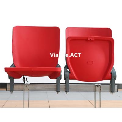 China Sports Court PP Indoor Outdoor Plastic Stadium Seats Football Stadium Folding Chair for sale