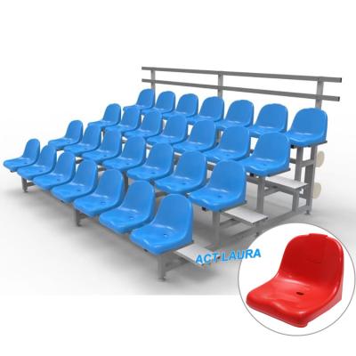 China 4-Rows Football Bleachers Seats Outdoor/Indoor Portable Stadium Bench Seating For Sale for sale