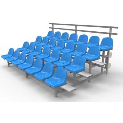 China PP SEATS 4 Row Portable Football Stadium Seats Mobile Bleacher Football Stand Price for sale