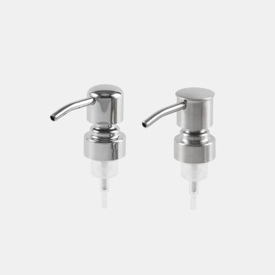 China New Design Sustainable 28MM 38MM 45MM Silver Stainless Steel Froth Dispenser Pump With Glass Bottle for sale