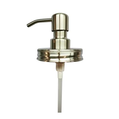 China New Sustainable High Quality Stainless Steel Soap Dispenser Pump With Lid 28/400 for sale