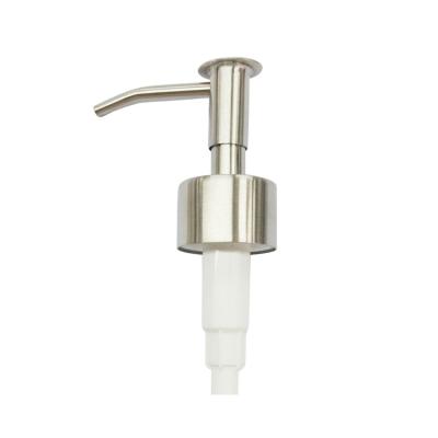 China Sustainable Eco - Friendly Stainless Steel Lotion Hand Soap Dispenser Pump 28/400 for sale