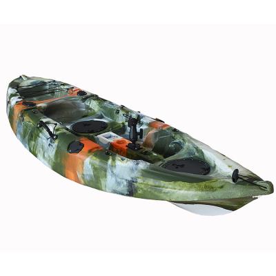 China Fishing Sightseeing Rowing Outdoor Guided Entertainment One Person Sit-In Kayak Plastic Sea Kayak For Fishing for sale