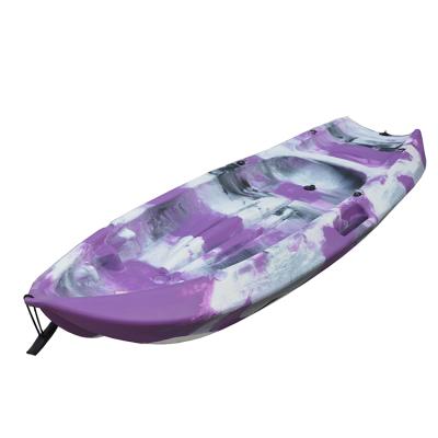 China Tourism Fishing Rowing Factory Custom Canoes Single Seat Canoe Kayak Guided Plastic Boat for Fishing and Recreation for sale