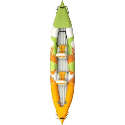 China Water Sports Entertainment Drop Stitch Kayak Qualified PVC Polyester Kayak Inflatable Two Person Inflatable Boat Kayak for sale