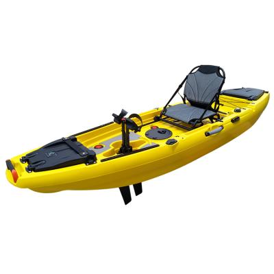 China Fishing Touring Rowing Guided Newcomer 10ft High Quality Sit On Top Kayak Fishing Kayak With Pedal Drive Kayaks for sale