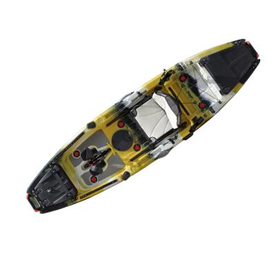 China Fishing Touring Rowing Guided Professional Sit On Top Pedal Operated Ocean Kayak Fishing With Rudder Fishing Pedal Kayak For Sale for sale