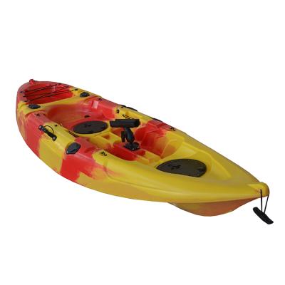 China Fishing touring cheap rowing canoes guided plastic kayak made in china for fishing and recreation canoe kayaking for sale