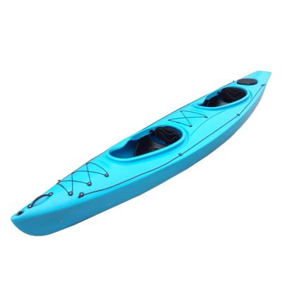 China Fishing Kayak Traveling Kayak Roto-molded Single Cabin Rowing Boat Kayak Fishing Canoe Drop Stitch Plastic Kayak for sale