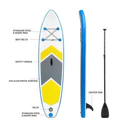 China Unisex Everich Sip Inflatable Soft Top Air Paddle Board Inflatable Paddle Board With Fins for sale