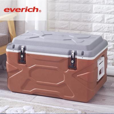 China Customized Camping Cooler Beer Ice Cooler Hike Fishing Hard Box Insulated Ice Box Food Fresh Blue/White Waterproof for sale