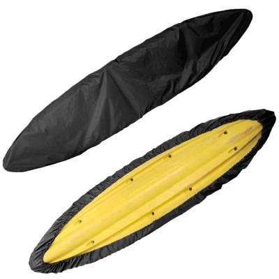 China Outdoor Water Resistant Boat Cover Boat Kayak Canoe Cover Waterproof UV Resistant Dust Shield Professional Kayak Boat Canoe Storage Cover for sale