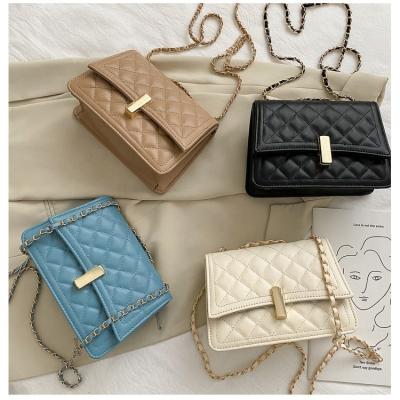 China Wholesale 2021 Fashion Women Chain Handbags Bag Shoulder Ladies Handbag Luxury Sling Sling Bags For Ladies Women for sale