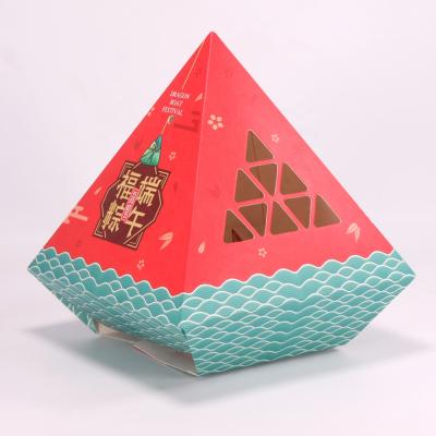 China Recycled Materials Custom Pyramid Shape Unique Package Box for sale