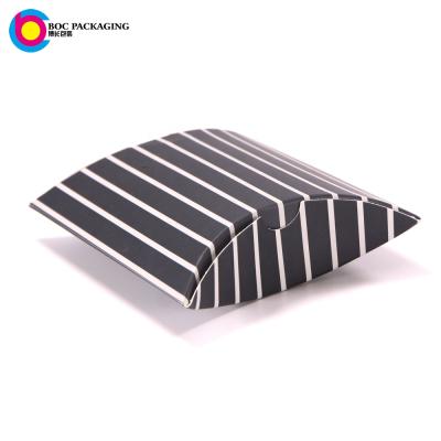 China Recycled Materials Custom Printed Earing Pillow Pack Boxes for sale