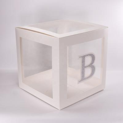 China Custom Hand Fold Party Decoration Balloon Blocks Box for sale