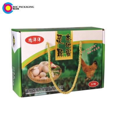 China Recycled Materials Custom Food Egg Packaging Boxes for sale