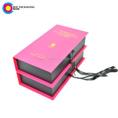 China Recycled Materials Book Shape Luxury Packaging Boxes Logo Custom for sale