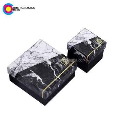 China Recycled Materials LOW MOQ NO MINIMUM Custom Marble Gift Box for sale