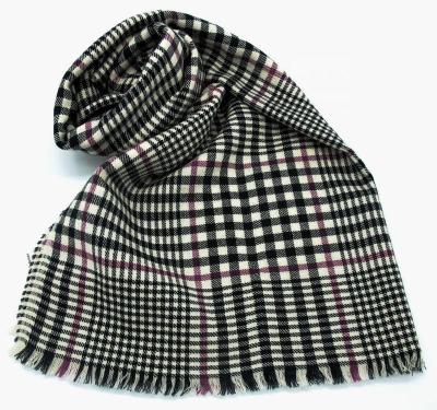 China Wholesale Worsted Cashmere Hijab Pashmina Shawl Tartan Wool Pashmina Scarf From European American Factory for sale