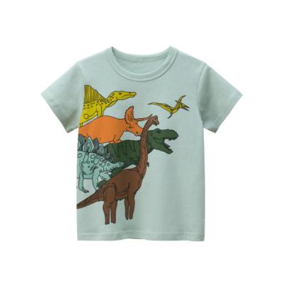 China Anti-Wrinkle OEM Customized Print Silky Pull Over Short Sleeve 100% Cotton T-Shirt For Kids for sale