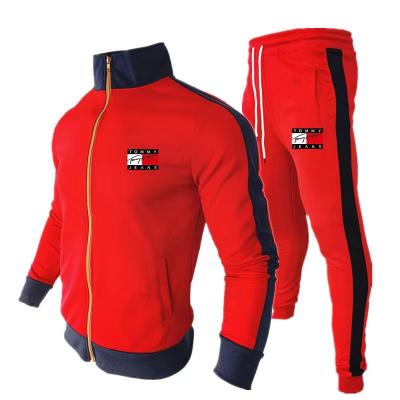 China Low MOQ OEM China Manufacture Breathable Fleece With Zipper Sport Street Tracksuit For Men for sale