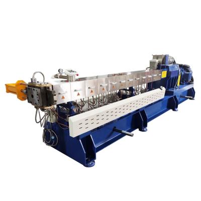 China Single Pellet Material Production Line Hot Melt Adhesive Shoe Granules Twin Screw Extruder Machine For Tpr Eva Tpu for sale