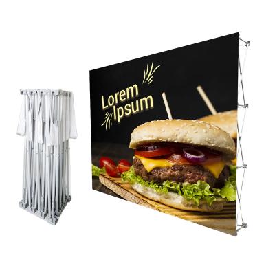 China Display/Appearance/Advertising/Event 3 x Custom 3 8ft Easy Print Pop Up Conference Pop Up Displays Fabric Wall Stand for sale