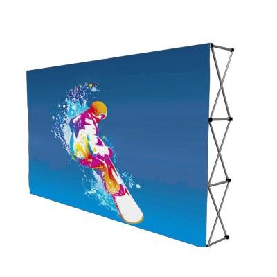 China Straight Curve Aluminum Media Wall Display/Appearance/Advertising/Event Pop Up Display Backdrop Rack Stage And Rehearsal for sale