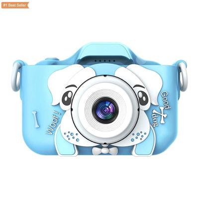 China Digital Camera VCR Kids Camera Silicone Case 1080P 2000W Children's Camera Cartoon Toy Christmas Birthday Dog Kids Camera for sale