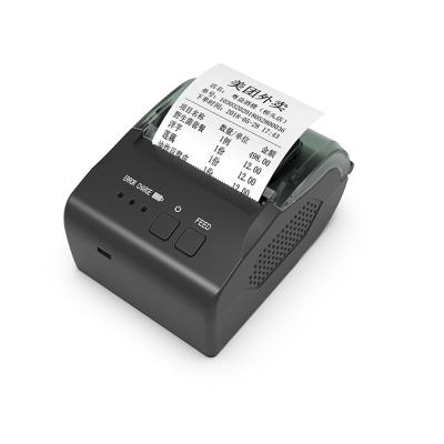 China Black Portable Mini Wireless 58mm Thermal Receipt Printer with BT for sale