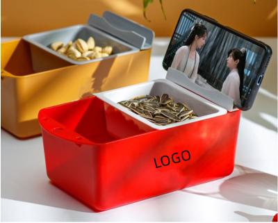 China Creative Portable Disposable Double-Layer Home Drip Fruit Tray Rectangular Cuboid Snack Box Can Hold Mobile Phones Can Be Customized LOGO for sale