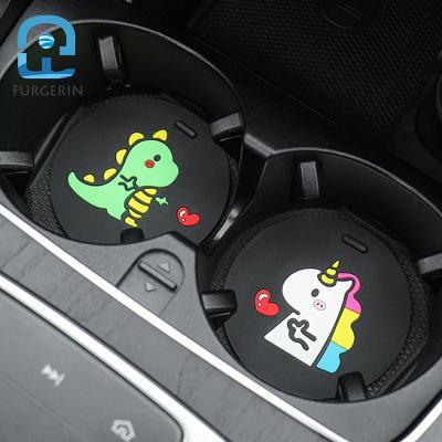 China Small Dinosaur Storage Car Cup Durable Creative Cute Coaster Protective Car Interior Decoration Supplies for sale