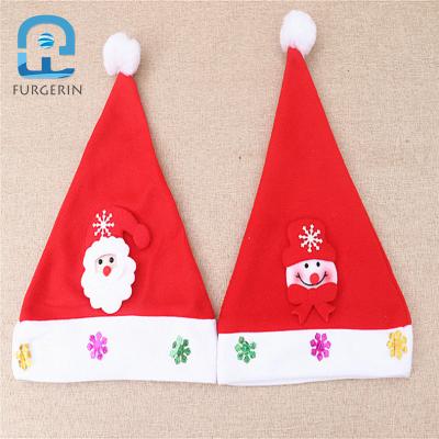 China Promotional Europe Cheer Kids Led Christmas Hat With Light In Winter Hats for sale