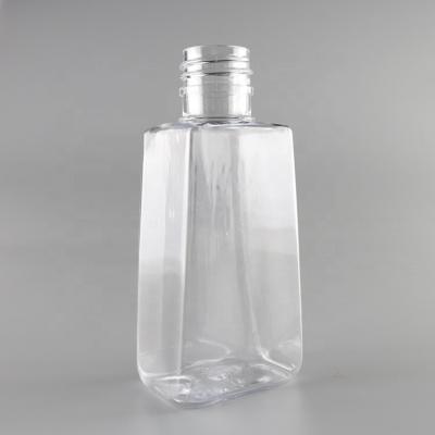 China BEAUTY PACKAGING 60ml square transparent clear rectangular plastic packaging bottle for cosmetic for sale