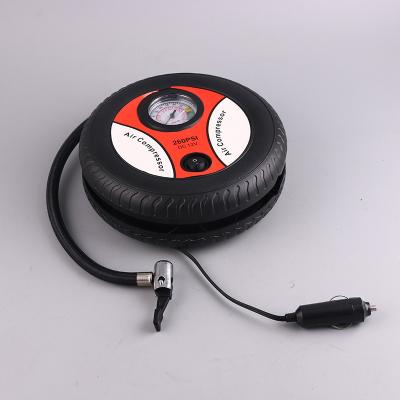 China Emergency Light Tire Inflator, Electric DC 12 Volt Portable Car Tire Air Compressor Pump for sale