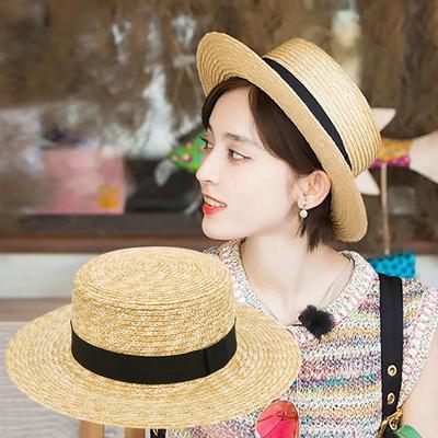 China FREE SHIPPING Straw Hat Felted Hat Straw Hats Mini Sun Picture Girl MEN SUMMER UV Female Wholesale Promotional Beach FLAT Hat For Women for sale